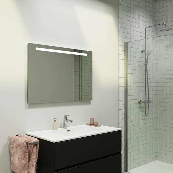 Storke Lucio miroir rectangulaire lumineux 95 x 65 cm