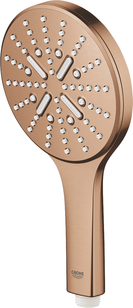Grohe Rainshower Smartactive 130 handdouche ø13cm 3 functies Brushed Warm Sunset