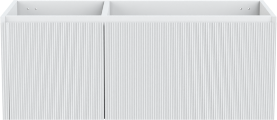Balmani Fila meuble sous-vasque suspendu 120 x 55 cm asymétrique à droite blanc mat 4 tiroirs