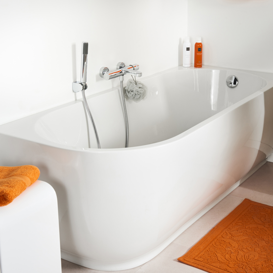 Linie Merlin robinet de bain thermostatique chrome brillant