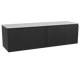 Storke Ribs meuble salle de bains avec tablette pour vasques Tavola