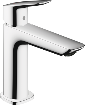 Hansgrohe Logis 110 verlaagde wastafelkraan glanzend chroom