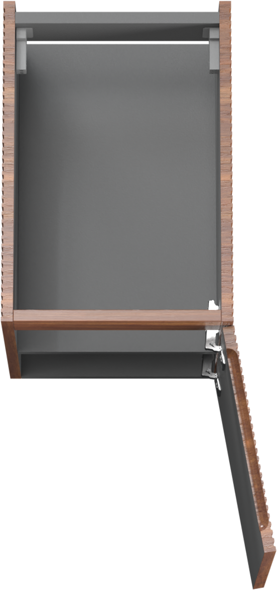 Storke Ribs meuble sous-lavabo suspendu 35 x 52 cm noyer