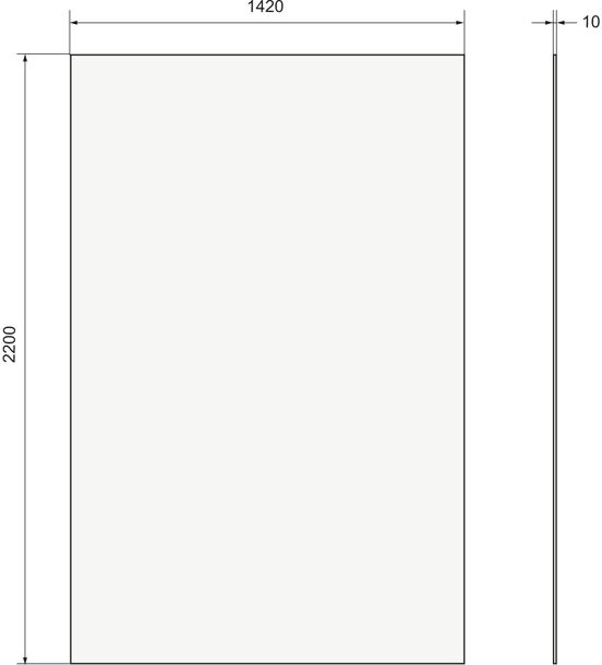 Balmani Zeno set douchewandbekleding 140 x 90 x 220 cm composietmarmer mat wit leisteenstructuur