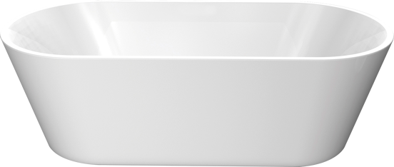 Luca Varess Amora ovaal vrijstaand bad 174 x 79 cm acryl hoogglans wit