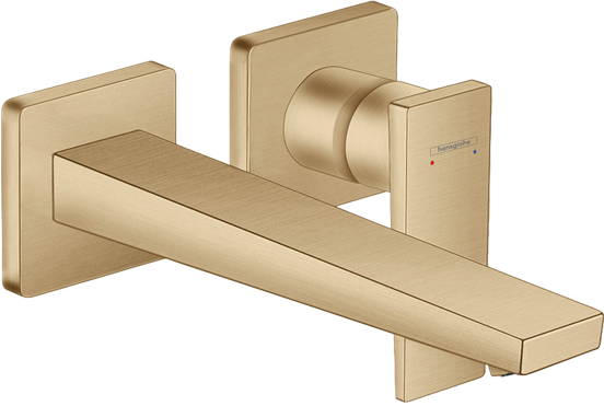 Hansgrohe Metropol robinet mural lavabo Brushed bronze