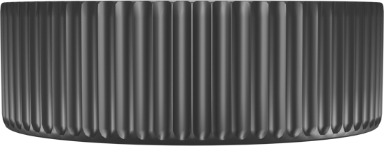 Luca Varess Verona vasque à poser porcelaine noir mat rond Ø 36 cm