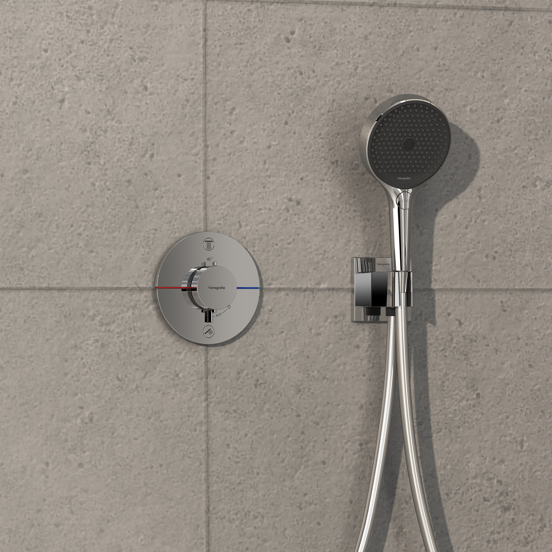 Hansgrohe Showerselect Comfort S inbouw thermostaat 2 uitgangen glanzend chroom