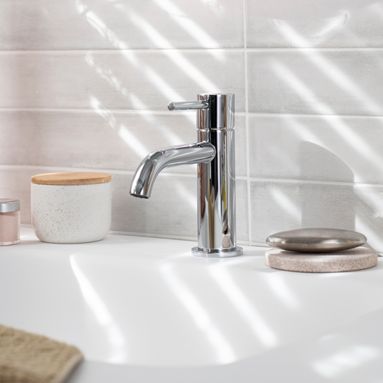 Blaufoss Round EcoStart robinet de lavabo standard chrome brillant