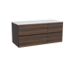 Storke Edge meuble salle de bains avec tablette pour vasques Tavola