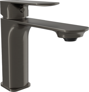 Blaufoss Bodan EcoStart standaard wastafelkraan brushed gunmetal