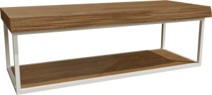 Balmani Life Edge Mini lave-mains 55 x 22,5 cm teck avec cadre blanc