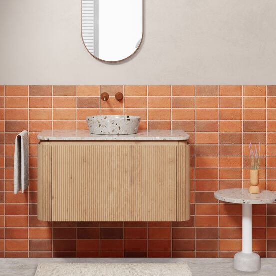 Balmani Still waskom greige terrazzo rond  Ø 38 cm