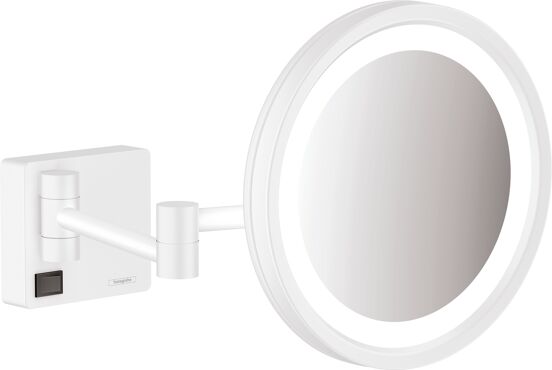 Hansgrohe AddStoris Kosmetikspiegel mit Vergrößerung weiß matt