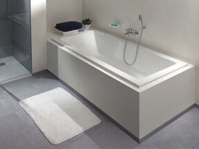 Luca Varess Sandrina baignoire encastrable double 180 x 80 cm acrylique blanc mat