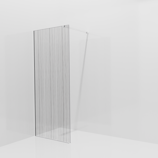 Balmani Modular douche à l'italienne: 90 x 200 cm, Mikado, avec coating, Profil Chrome brillant