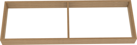 Balmani Legno socle pour meuble sous-vasque chêne vieilli 150 x 52,5 cm