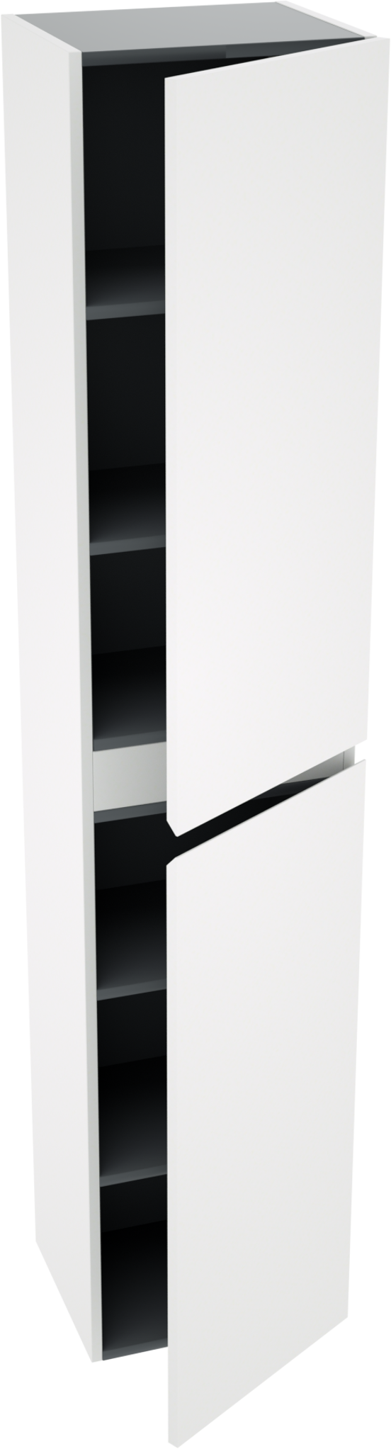 Linie Lado zwevende badkamerkast mat wit 35 x 30 x 170 cm