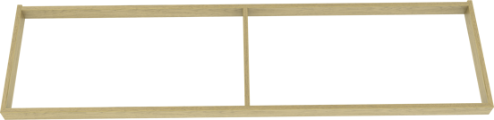 Balmani Lucida sokkel voor wastafelonderkast verweerde eik 180 x 55 cm