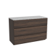 Storke Edge badkamermeubel met Tavola wastafelblad voor waskom(men)