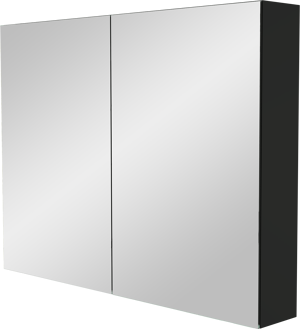 Storke Reflecta spiegelkast 100 x 75 cm mat zwart