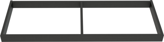 Balmani Lucida socle pour meuble sous-vasque chêne noir 120 x 55 cm