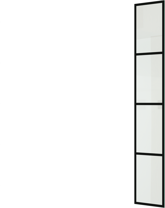 Balmani Modular Duschwand Glas: Lined, 33 x 200 cm