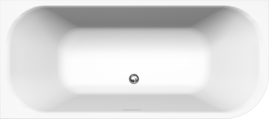 Luca Varess Mezzo baignoire d'angle gauche duo 170 x 75 cm acrylique blanc mat