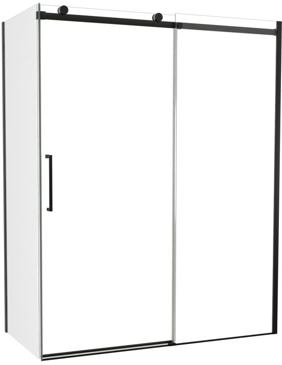 Luca Varess Boltano panneau latéral 80 cm verre transparent profil noir mat
