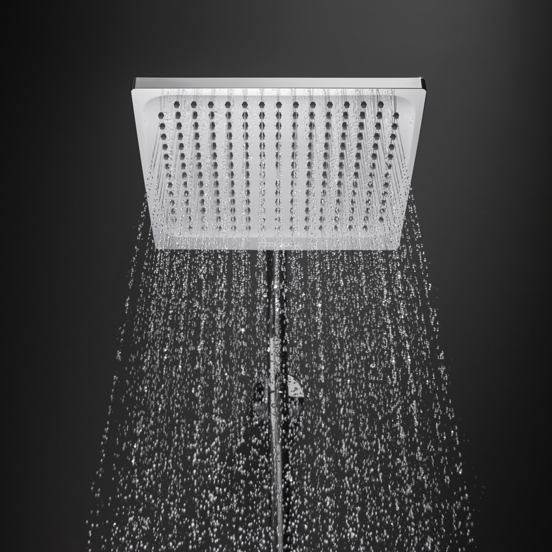 Hansgrohe Crometta E 240 colonne de douche de pluie mitigeur thermostatique chrome brillant