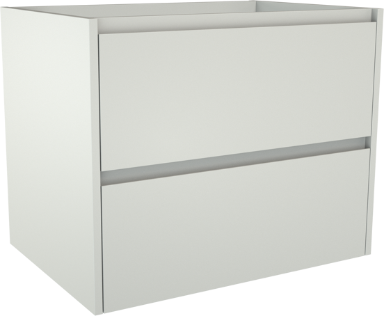 Storke Seda zwevend wastafelonderkast 75 x 52 cm mat wit 2 lades