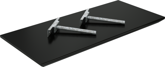 Storke Edge étagère murale noir mat 40 x 16 cm