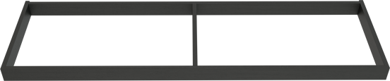 Balmani Lucida socle pour meuble sous-vasque chêne noir 150 x 55 cm
