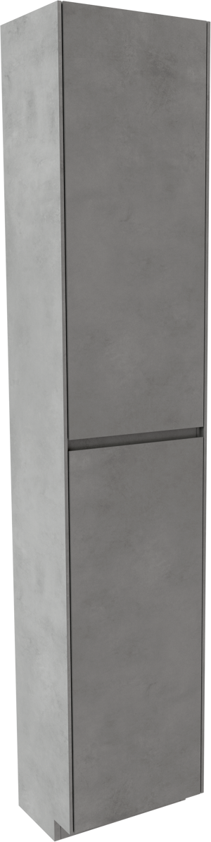 Storke Edge staande badkamerkast rechts beton donkergrijs 40 x 30 x 200 cm