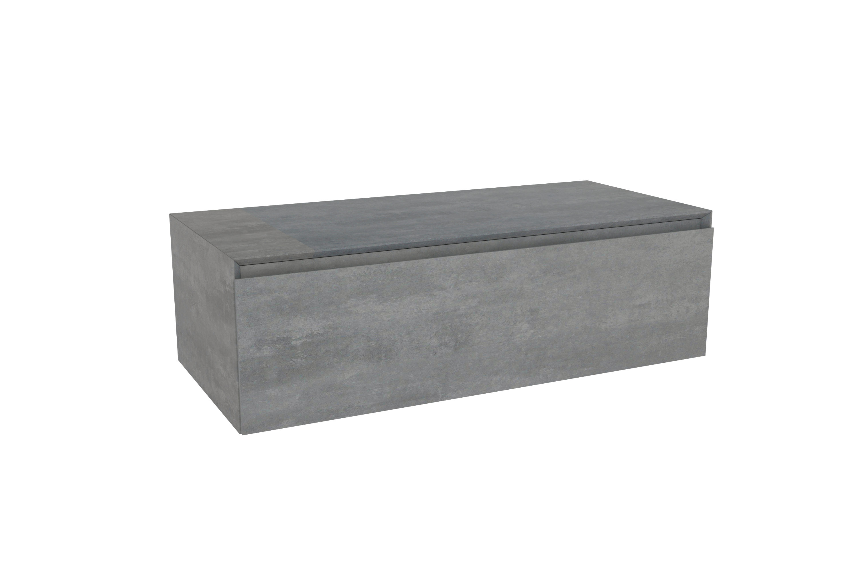 Storke Edge Modulo zwevende wastafelonderkast 105 x 48 cm beton donkergrijs 1 lade