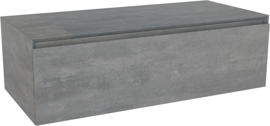 Storke Edge Modulo meuble sous-vasque suspendu 105 x 48 cm béton gris foncé 1 tiroir