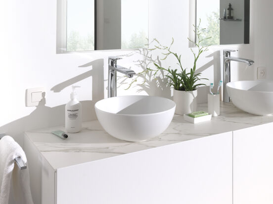 Luca Varess Supra vasque à poser porcelaine blanc mat rond Ø 36 cm