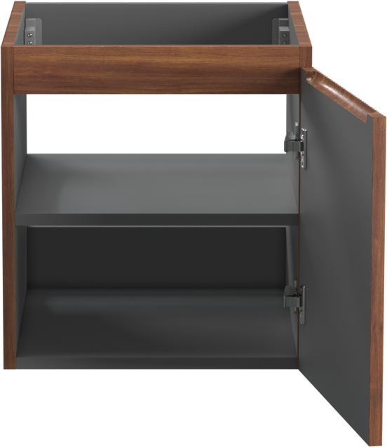Storke Ribs meuble sous-vasque suspendu 45 x 52 cm noyer
