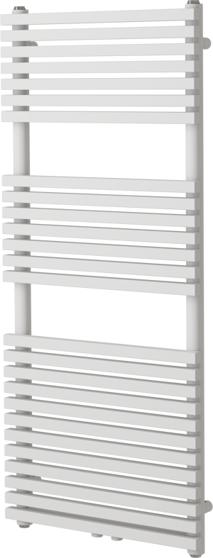 Vipera Vesuvio einzel Handtuchheizkörper 50 x 120 cm elektrische Heizung weiß matt Seiten- und Mittelanschluss 808W, inkl. Widerstand, nicht für Deutschland geeignet