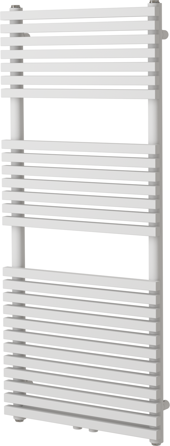 Vipera Vesuvio einzel Handtuchheizkörper 50 x 120 cm elektrische Heizung weiß matt Seiten- und Mittelanschluss 808W, inkl. Widerstand, nicht für Deutschland geeignet