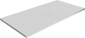 Balmani Artic receveur de douche 180 x 90 cm top solid blanc mat