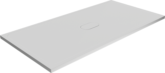 Balmani Artic Duschwanne: 180 x 90 cm, Top Solid, Weiß matt