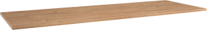 Storke Panton Einzel- oder Doppelwaschtischplatte, Melamin in roher Eiche, 150 x 52 cm