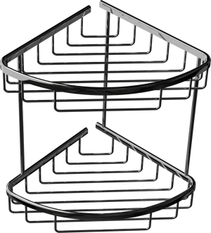 Blaufoss Jenna double porte-savon angle chrome 21 cm