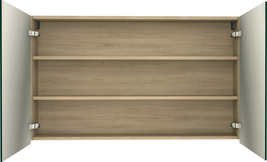 Balmani Lucida spiegelkast 120 x 72 cm verweerd eiken