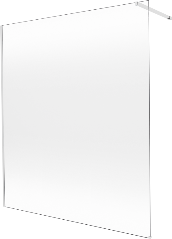 Balmani Modular Walk-In Dusche: 180 x 200 cm, Permafrost, inklusive Coating, Profil Chrom glänzend
