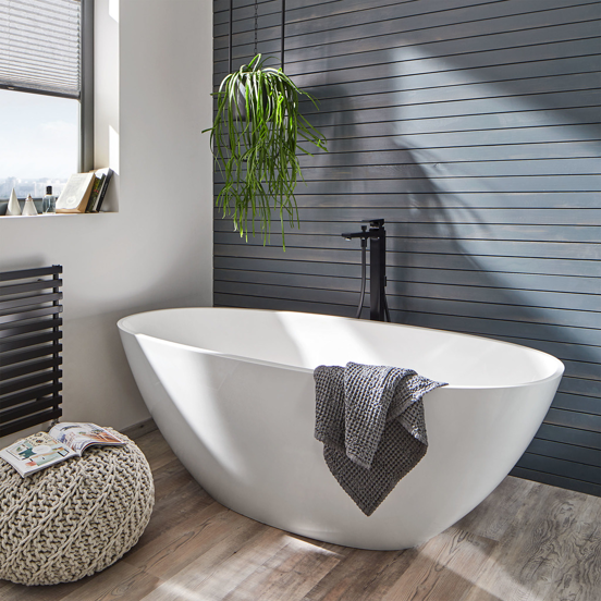 Hansgrohe Metropol robinet de bain îlot avec douchette noir mat