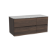 Storke Edge meuble salle de bains avec tablette pour vasques Tavola