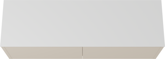 Balmani Eclips meuble salle de bains suspendu 180 x 55 cm Sandbeige avec Stretto tablette simple ou double en Solid Surface blanc mat