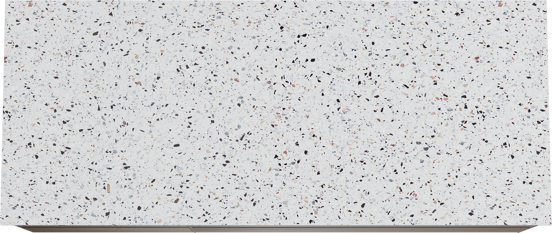 Balmani Mitra meuble salle de bains suspendu 135 x 55 cm noyer américain avec Stretto tablette simple ou double en blanc/noir mat terrazzo